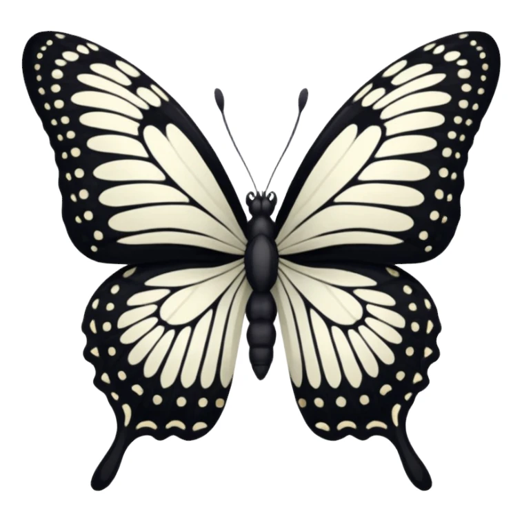 black butterfly sticker