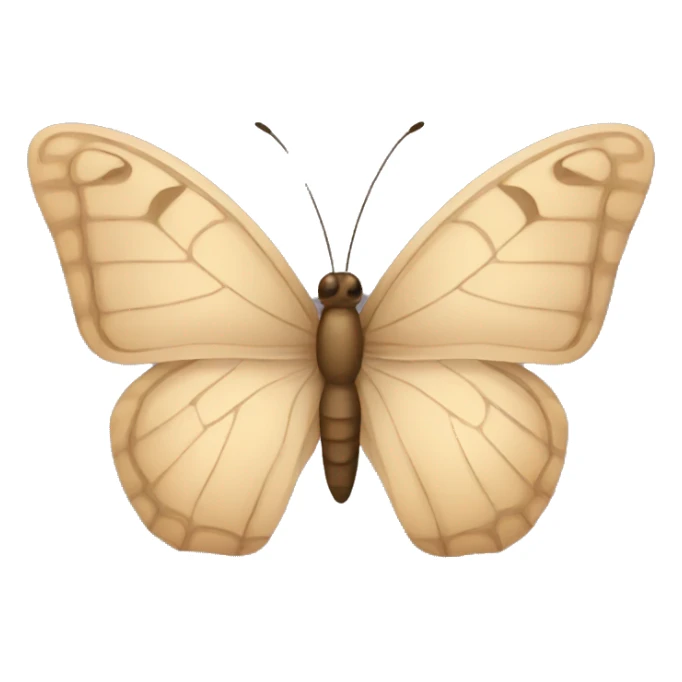 beige butterfly sticker