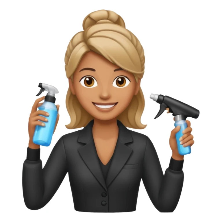 Stylist with spray bottle




 sticker