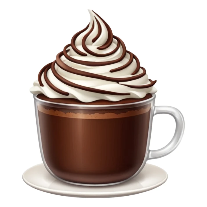chocolate desert in cup sticker