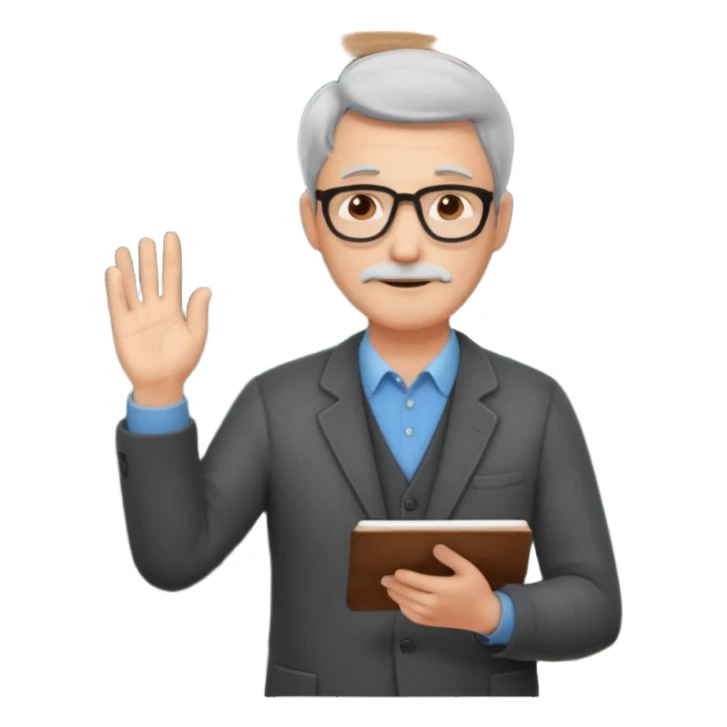 math teacher writing on board sticker