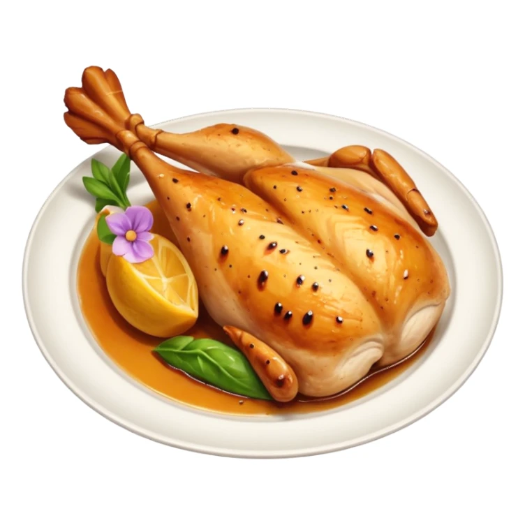 chicken breast on dish sticker