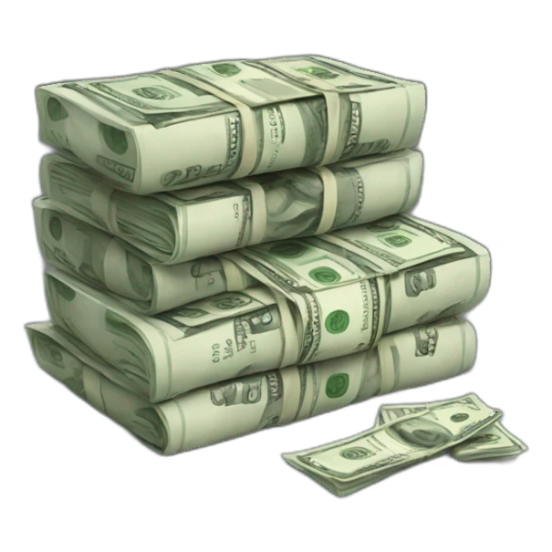 realist stack oof money sticker