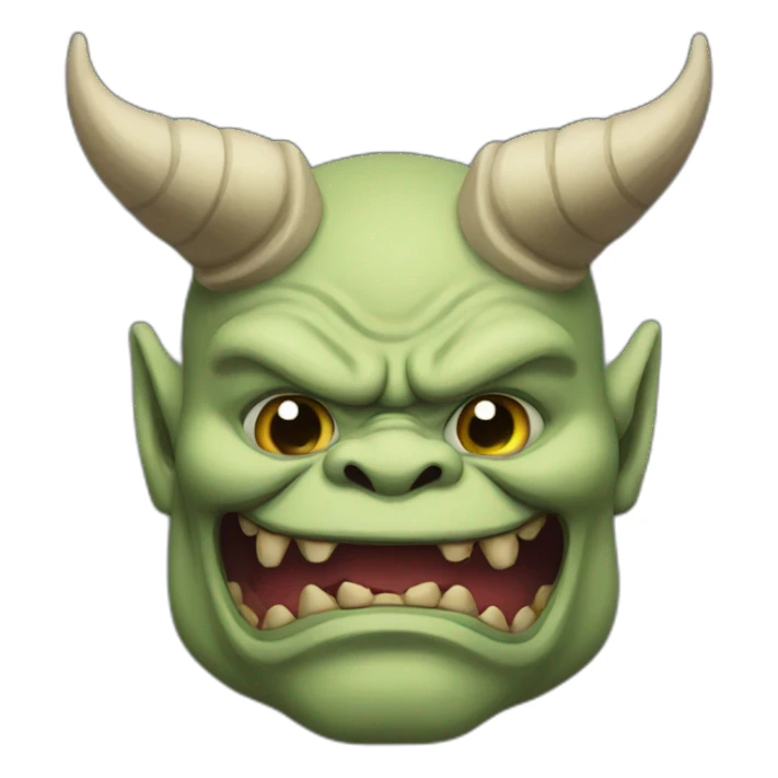 japanese demon ogre sticker