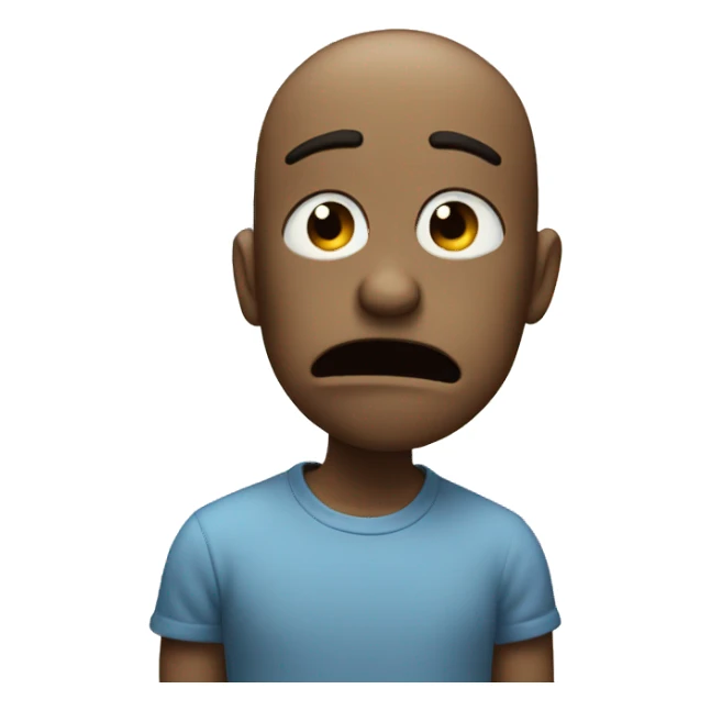 blowing air sad face sticker