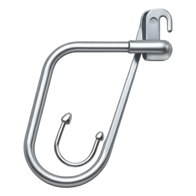 open safety pin with pointed end sticker