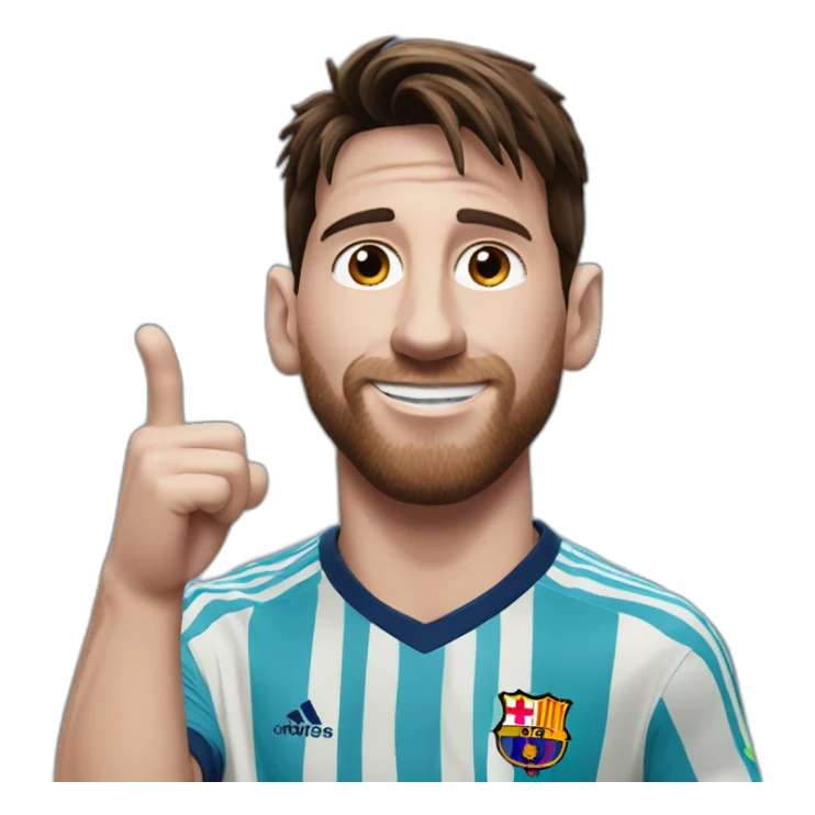 Messi doigt d'honneur sticker