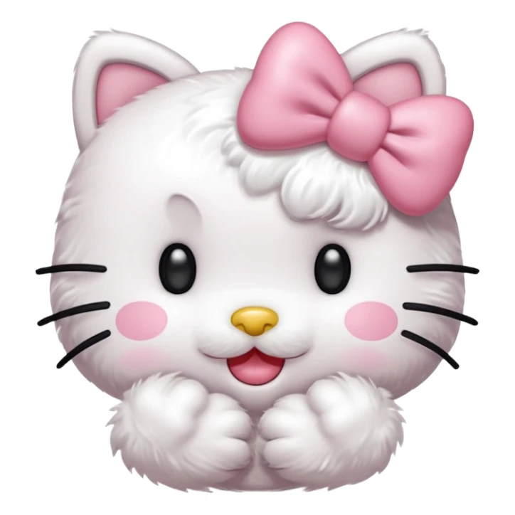 Hello kitty qui fait un bisous Sticker