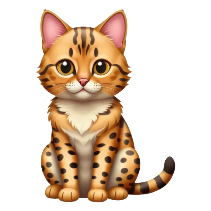 a little bengal cat sticker