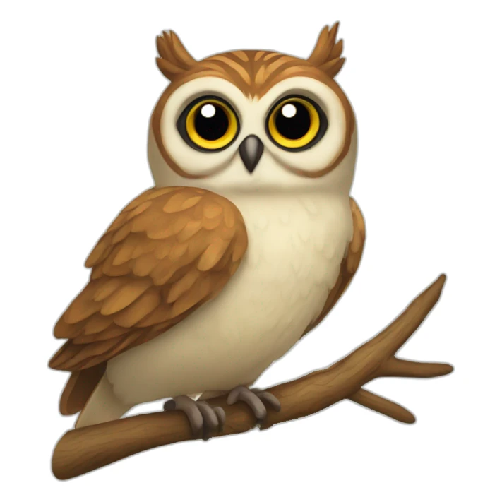 Hibou animal sticker