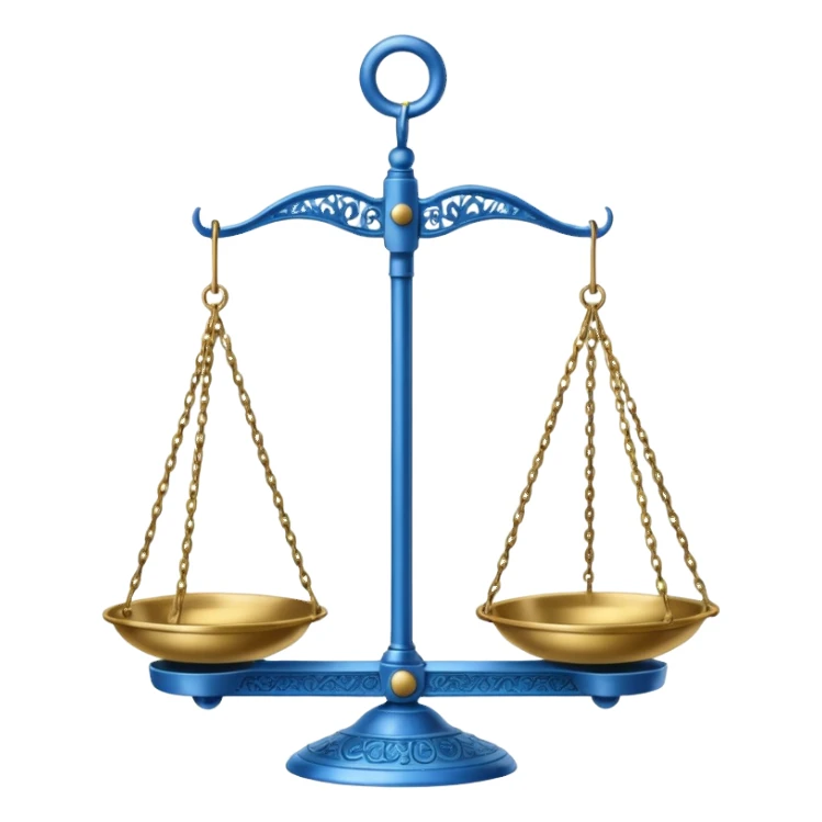 Hanging Balance Scale blue  sticker