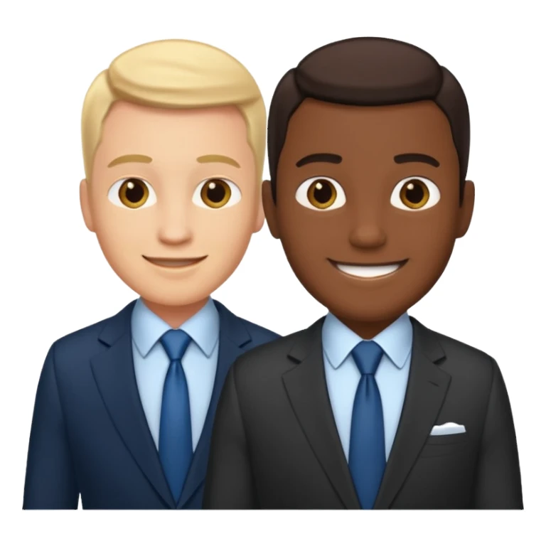 Two businessmen shaking hands sticker