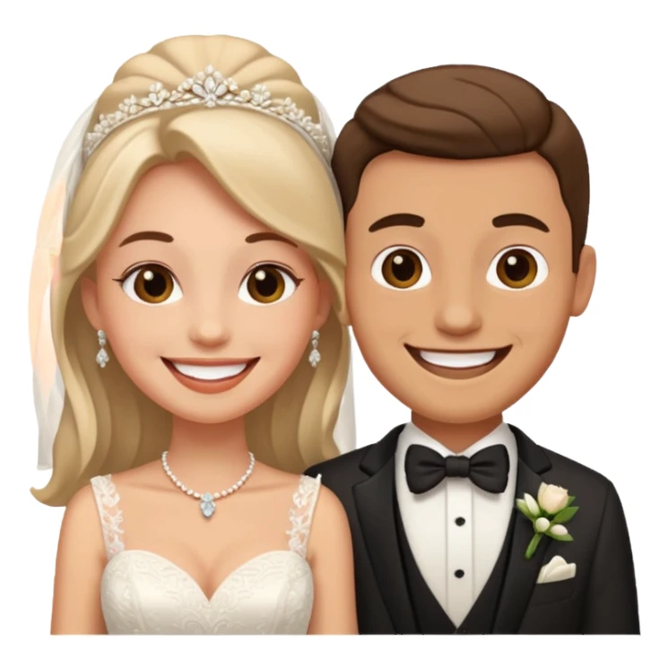 wedding man and woman sticker