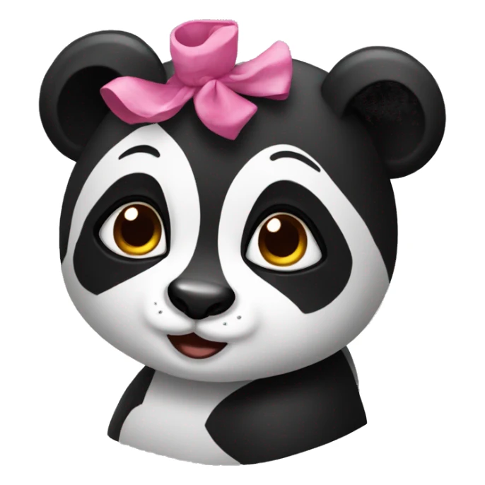 Coquette panda sticker