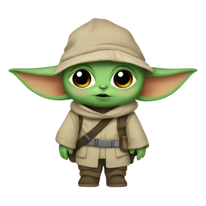 baby yoda backpacking sticker