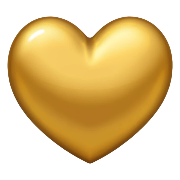 Coração dourado sticker