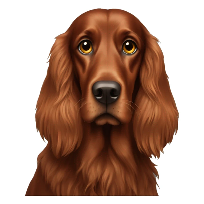 irish setter with small eyes sticker