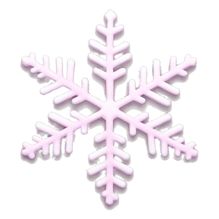 Light pink snowflake emoji sticker