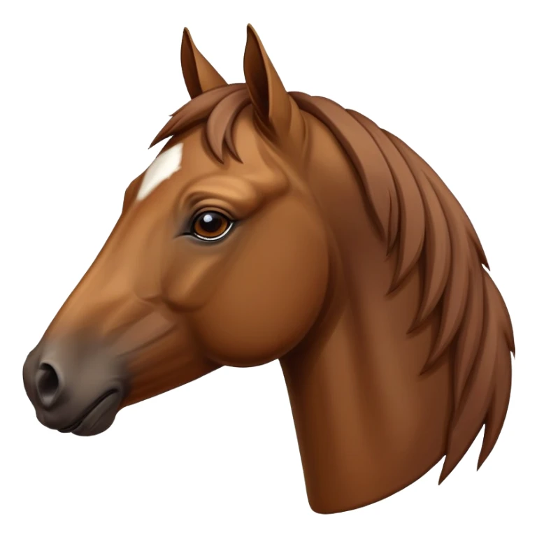 A horse head profile sticker