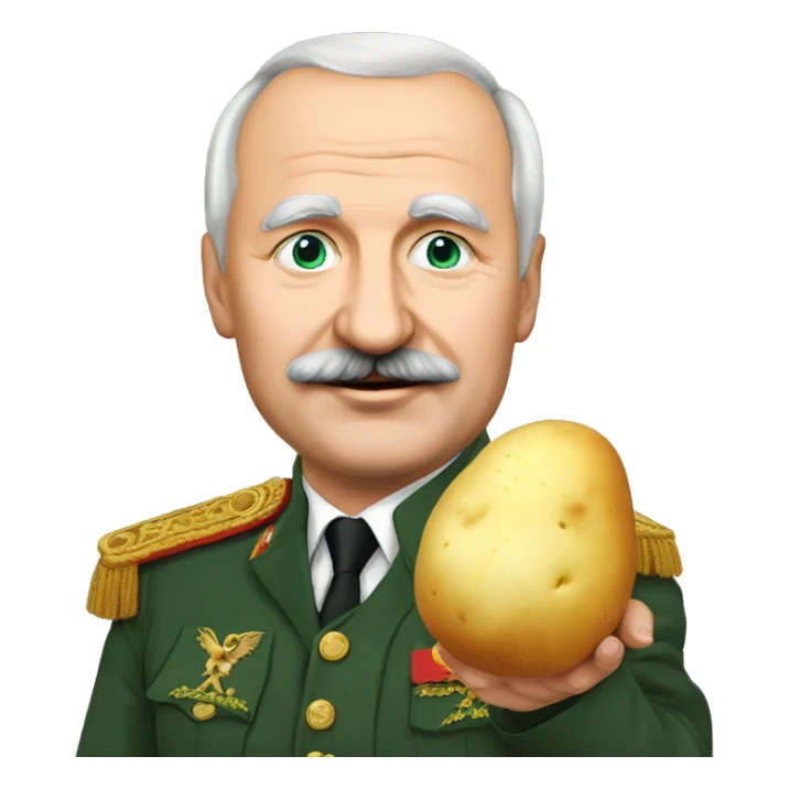 lukashenko with potato sticker