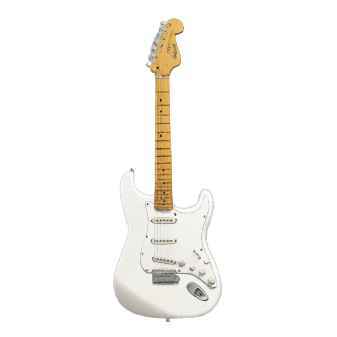 White squier stratocaster  sticker