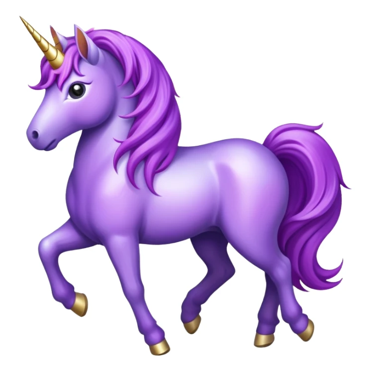 Purple unicorn  sticker