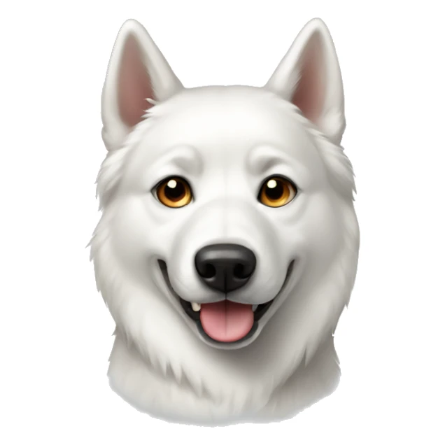Dog white husky  sticker