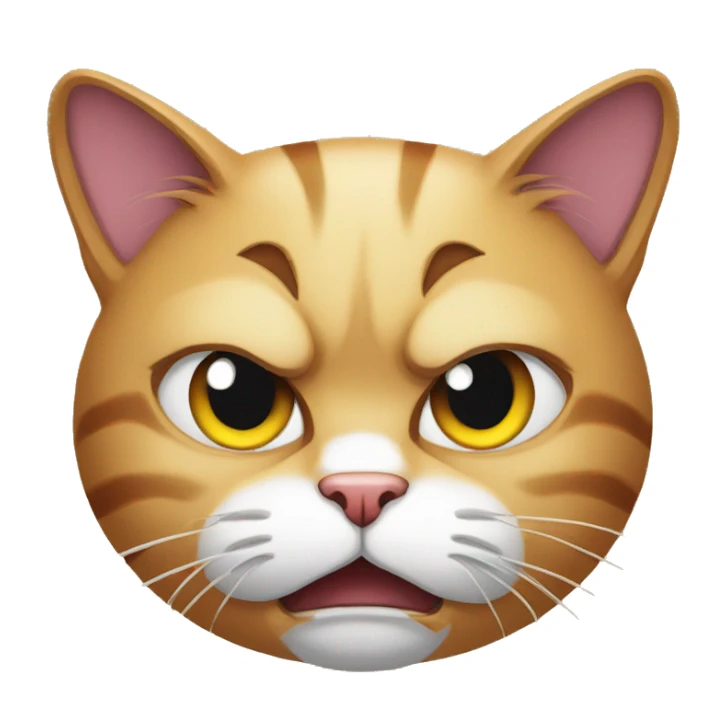 cat angry sticker