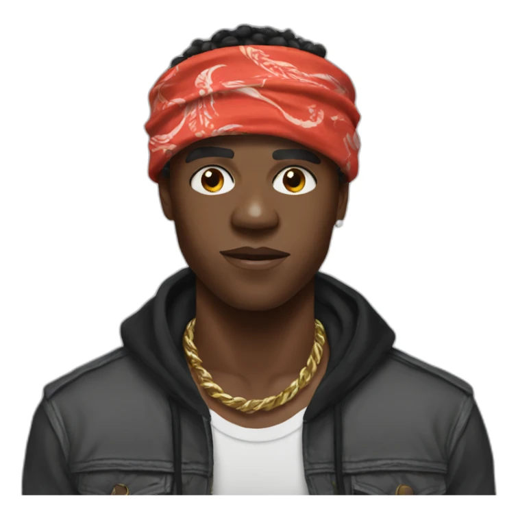 KSI with bandana sticker
