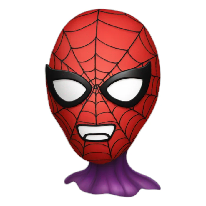 Spiderman eggplant  sticker