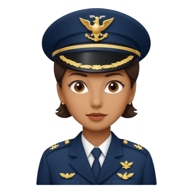 Female navy soldier, old face. sticker