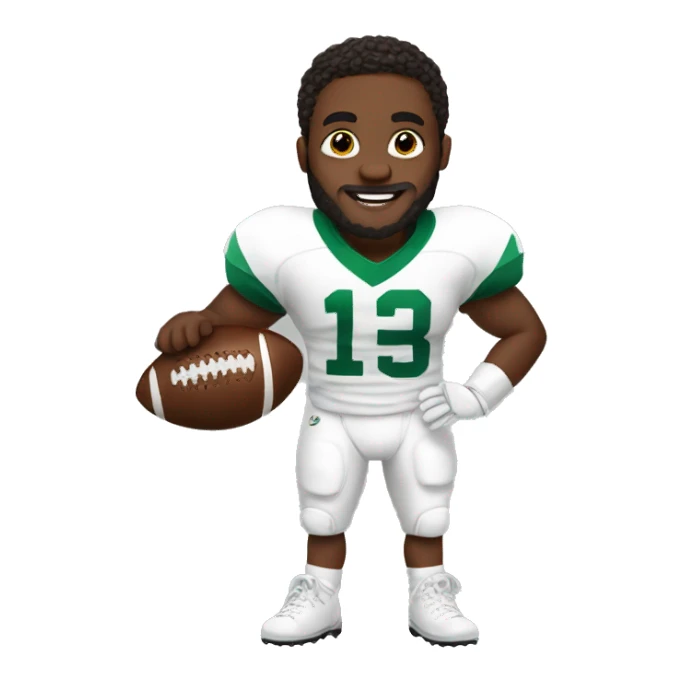 Ceedee Lamb holding a football sticker