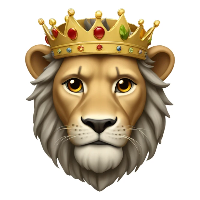 El Rey León CON UNA CORONA sticker
