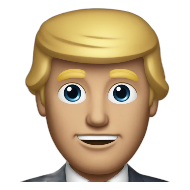 Donald Trump in the 80s sticker