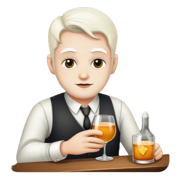 A developer working at a speakeasy SKIN WHITE sticker