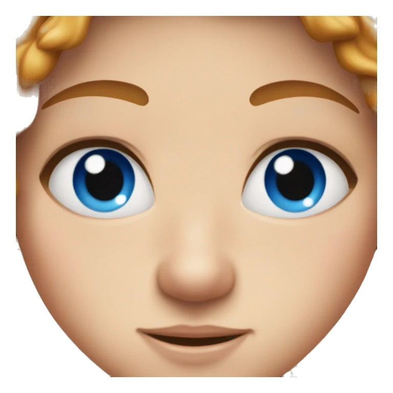 d freckles with blue eyes sticker