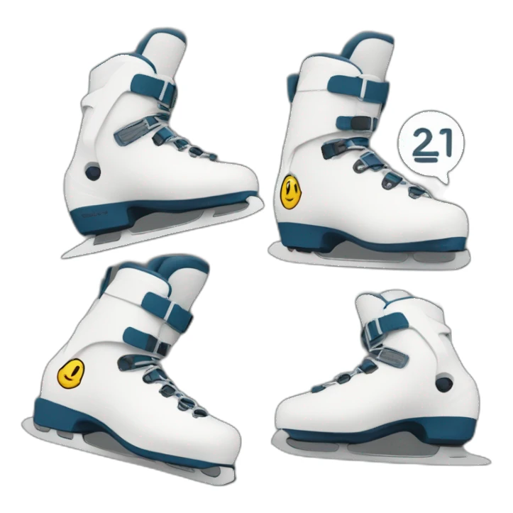 cross-county ski boots sticker