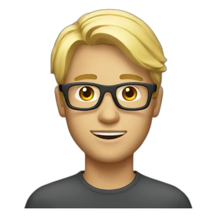 Blonde Male VR designer sticker