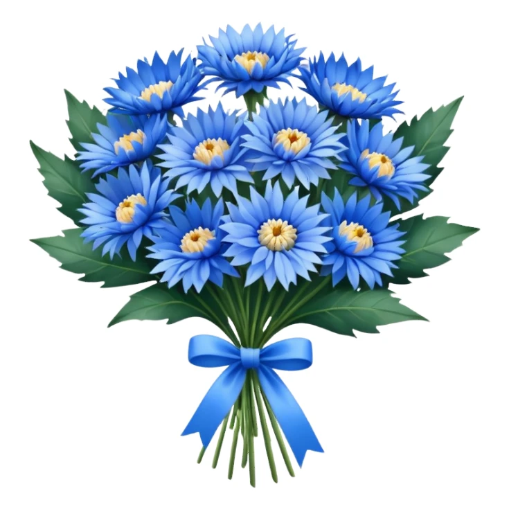 cornflower bouquet sticker
