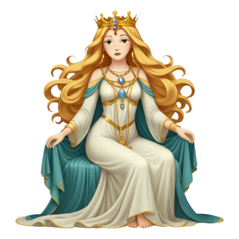 Tarot Card with the empress on it  sticker