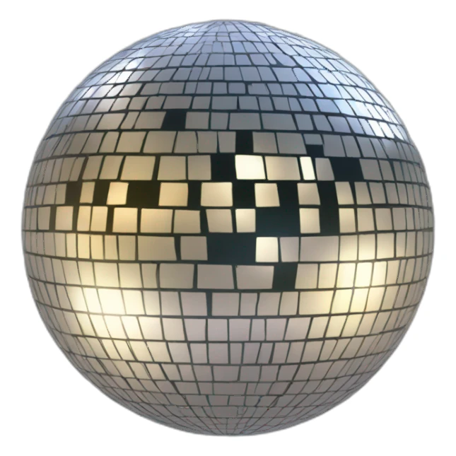 mirror ball sticker