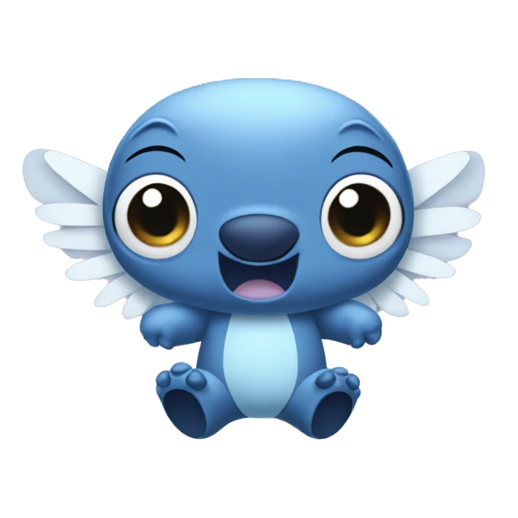 stitch and angel  sticker