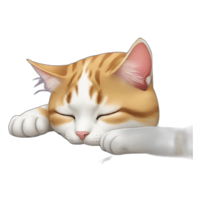 cat sleepin on my pc sticker