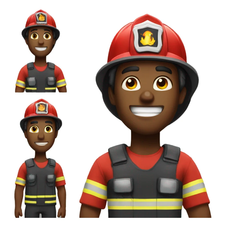 Jacked firefighter sticker