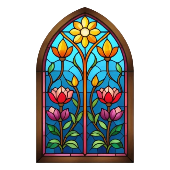 stained glass window sticker