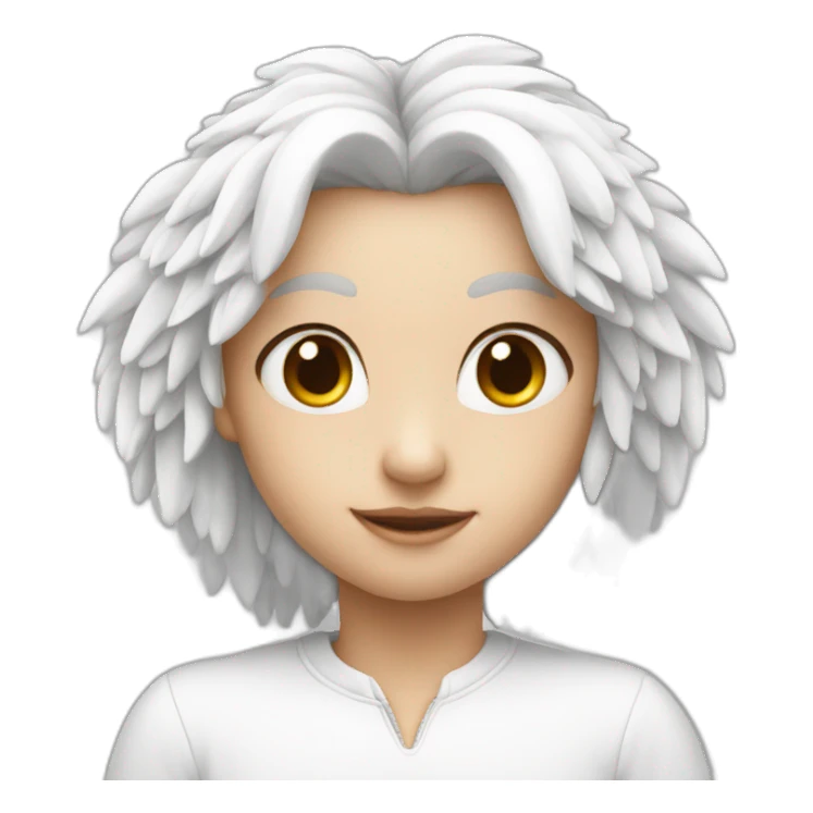 Heart white whit wings sticker