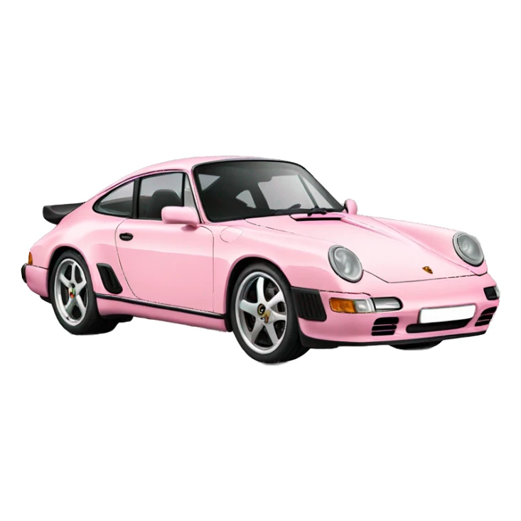 Light pink Porsche  sticker