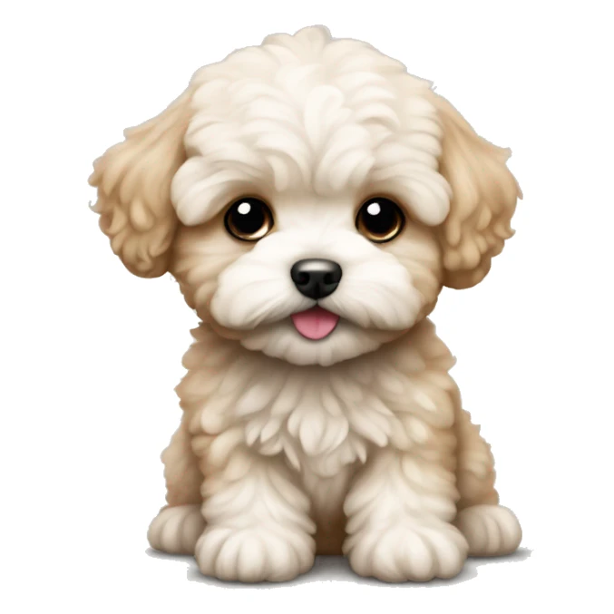 maltipoo puppy  sticker