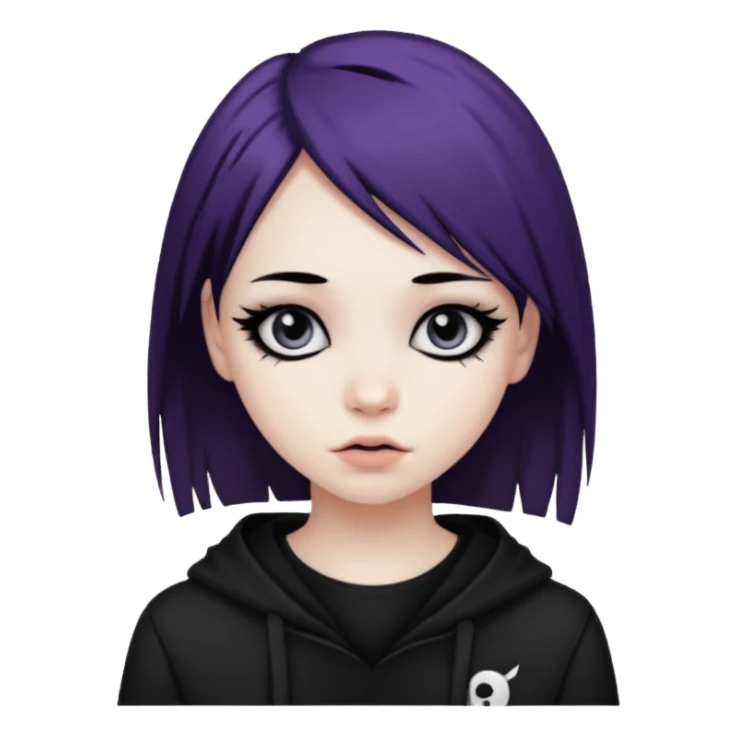 emo girl sticker