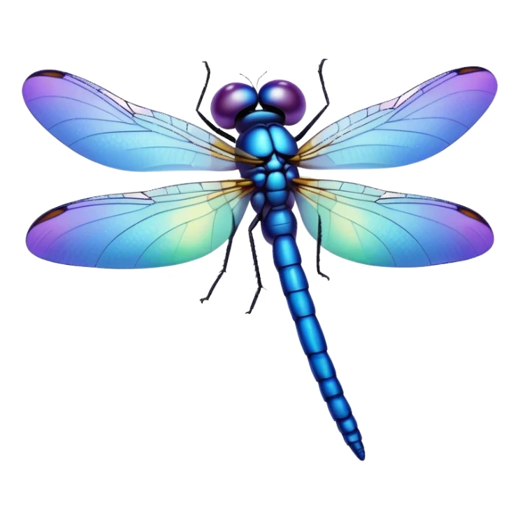 Dragonfly as a blueberry  sticker